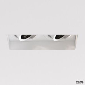 Trimless Square Twin Adjustable Matt White