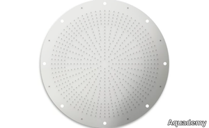 ONE SPA ROUND - Round ceiling mounted stainless steel overhead shower with chromotherapy _ Aquademy