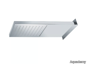 WALL RAIN&FALL - Rectangular wall-mounted stainless steel overhead shower _ Aquademy