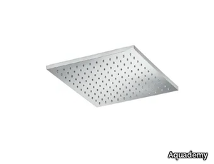 AQUA 32 - Ceiling mounted square stainless steel overhead shower _ Aquademy