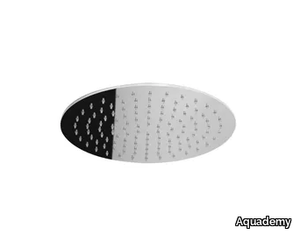 AQUA ROUND 42 - Round ceiling mounted stainless steel overhead shower _ Aquademy