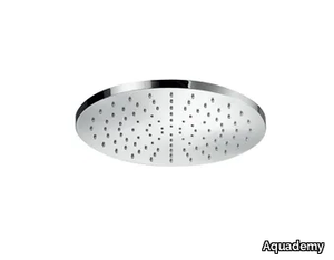 AQUA ROUND 32 - Ceiling mounted round stainless steel overhead shower _ Aquademy