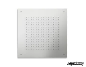 H2O 50 - Ceiling mounted square stainless steel overhead shower _ Aquademy