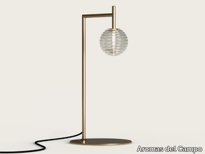 DOUL - LED glass and steel table lamp with dimmer _ Aromas del Campo