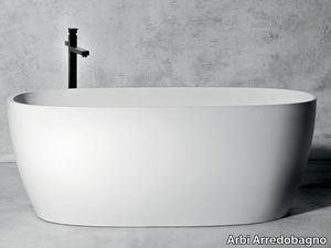 CLIO - Freestanding oval composite material bathtub _ Arbi Arredobagno