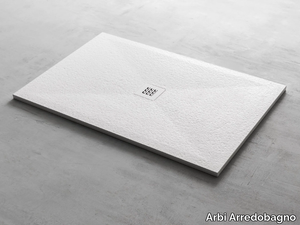 ARYA - Rectangular composite material shower tray _ Arbi Arredobagno