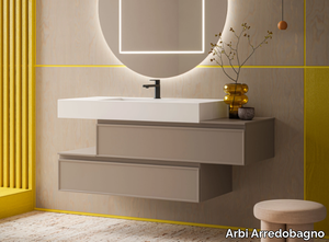 DECOR 03 - Wall-mounted vanity unit with drawers _ Arbi Arredobagno