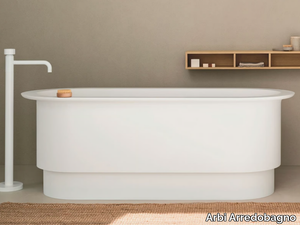 ROMAN - Freestanding oval composite material bathtub _ Arbi Arredobagno