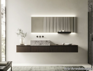 CODE RIGA 02 - Single wall-mounted vanity unit with drawers _ Arbi Arredobagno