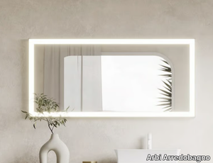 AJOUR - Wall-mounted bathroom mirror with integrated lighting _ Arbi Arredobagno