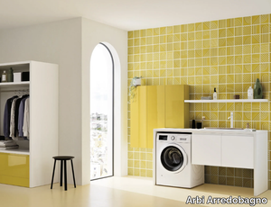 BOLLE 05 - Laundry room cabinet with hinged doors _ Arbi Arredobagno