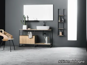 CODE MONO 14 - Floor-standing vanity unit _ Arbi Arredobagno