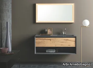 MATERIA VIP 07 - Wall-mounted vanity unit with drawers _ Arbi Arredobagno