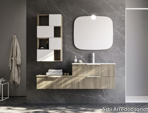 HO.ME PLUS 08 - Single wall-mounted vanity unit with drawers _ Arbi Arredobagno