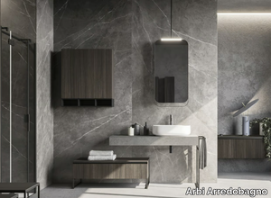 HO.ME PLUS 20 - Floor-standing single vanity unit with cabinets _ Arbi Arredobagno