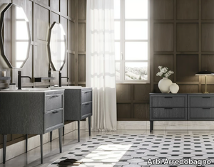 I CLASSICI 02 - BONTON - Floor-standing single vanity unit with drawers _ Arbi Arredobagno