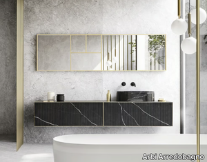 LUXOR 04 - Single wall-mounted vanity unit with drawers _ Arbi Arredobagno