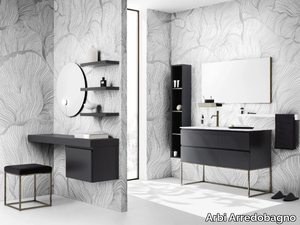 SKY Gola Special 04 - Floor-standing vanity unit with integrated washbasin _ Arbi Arredobagno