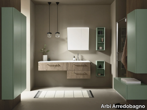 Sky Pregiati Special 08 - Single vanity unit with mirror _ Arbi Arredobagno