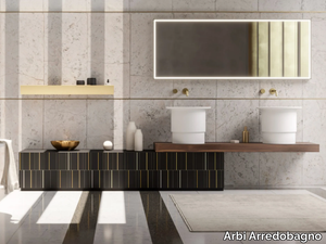 SKY TEXTURE 12 - Single vanity unit with doors _ Arbi Arredobagno