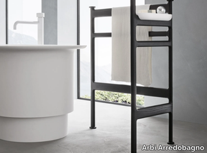 STEP - Standing wooden towel rail _ Arbi Arredobagno