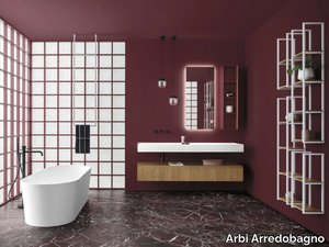 STREET 08 - Single vanity unit with integrated washbasin _ Arbi Arredobagno