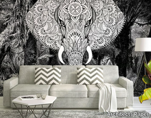 ELEPHANT HEAD - Washable nonwoven wallpaper _ Architects Paper