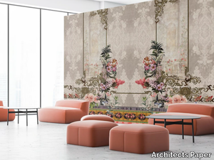 ORIENTAL GARDEN 1 - Washable nonwoven wallpaper with floral pattern _ Architects Paper