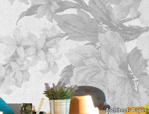 FLOWERS - Washable nonwoven wallpaper with floral pattern _ Architects Paper