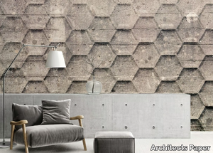 HONEYCOMB - Washable concrete effect nonwoven wallpaper _ Architects Paper