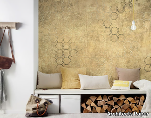 HEXAGON ART - Geometric washable nonwoven wallpaper _ Architects Paper