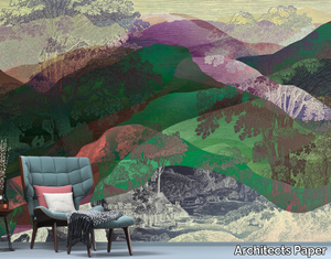 HIDDEN VALLEY - Washable landscape nonwoven wallpaper _ Architects Paper