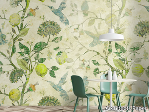 IN THE LEMON TREE - Ecological washable nonwoven wallpaper with floral pattern _ Architects Paper