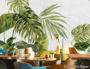 TROPICAL LEAVES ARTWORK - Washable nonwoven wallpaper _ Architects Paper