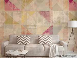 USED TRIANGLE - Geometric washable nonwoven wallpaper _ Architects Paper