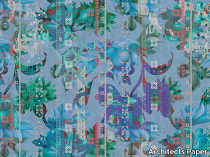 COLLAGE - Digital printing wallpaper with floral pattern _ Architects Paper