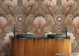 CHATEAU - Ecological nonwoven wallpaper with floral pattern _ Architects Paper