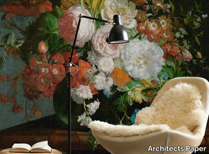 ARTISTS STUDIO - Fire retardant washable nonwoven wallpaper with floral pattern _ Architects Paper