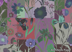 FLORAL PATCH - Digital printing wallpaper with floral pattern _ Architects Paper