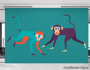 MONKEY BUSINESS - Washable Digital printing wallpaper _ Architects Paper