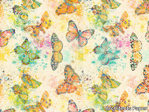 MOSAIC BUTTERFLIES - Digital printing wallpaper _ Architects Paper