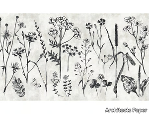 SKETCHPAD - Digital printing wallpaper with floral pattern _ Architects Paper