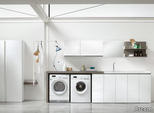 I_WASH - COMPOSITION 10 - Wooden laundry room cabinet _ Arcom