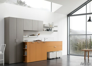 I_WASH - COMPOSITION 09 - Wooden laundry room cabinet _ Arcom