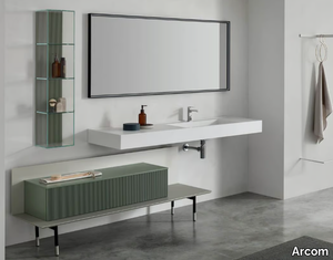 POLLOCK TRAME - COMPOSITION 97 - Single vanity unit with drawers _ Arcom