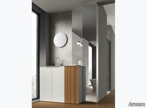 POLLOCK TRAME - COMPOSITION 95 - Floor-standing vanity unit with doors _ Arcom