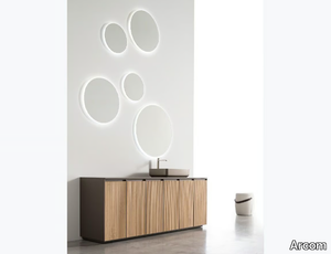 SHAPE - COMPOSITION 17 - Floor-standing wooden vanity unit with drawers _ Arcom