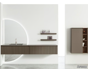 SHAPE - COMPOSITION 19 - Floor-standing wooden vanity unit with drawers _ Arcom