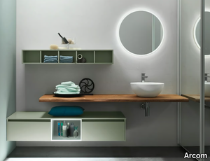 ESCAPE - COMPOSITION 31 - Washbasin countertop / vanity unit _ Arcom