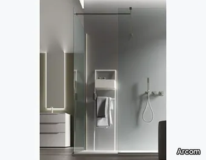 S6 - Corner rectangular Walk in shower _ Arcom